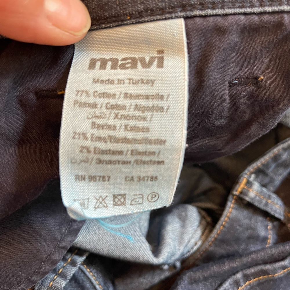 Mavi | Alexa Mid-Rise Skinny Dark Wash Jeans - Picture 5 of 10
